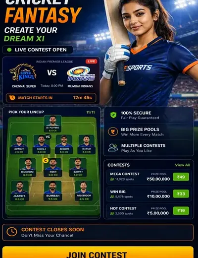 Ganga7 (ganga7) fantasy cricket & matchday visual 3